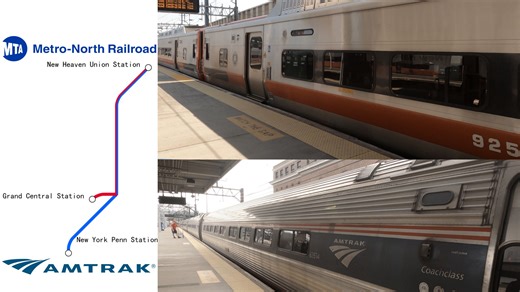 【？ vlog】通勤铁路与美铁对比，纽约纽黑文MTA/Amtrak往返乘车体验