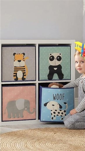 The Magic Toy Shop - Set of 4 Animal Design Storage Boxes