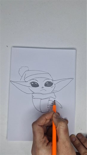 baby yoda cute easy drawing #drawing #sketch #easydrawing #babyyoda