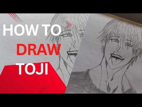 How to Draw Toji Fushiguro Step by Step (Jujutsu Kaisen Tutorial)