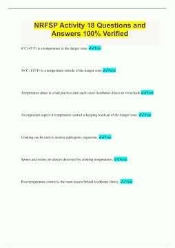 NRFSP Activity 18 Questions and Answers 100 Verified359