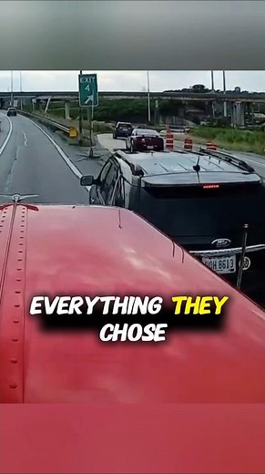 Missed Exit Panic Causes Semi Truck Crash | Dashcam Footage