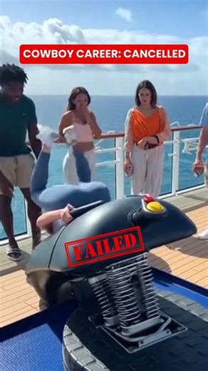 The WOW syndrome on Instagram: "A rodeo-style fitness machine on a cruise ship. #FitnessChallenge #CruiseShip"