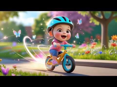 Baby’s Bicycle Riding Day 🚲🌞 | Outdoor Fun for Kids | Learn Safety & Colors