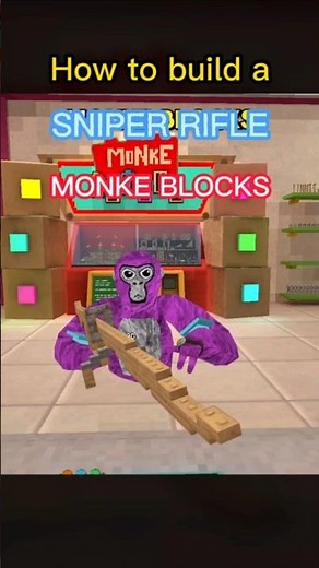How to build a SNIPER RIFLE in Gorilla Tag Monke Blocks