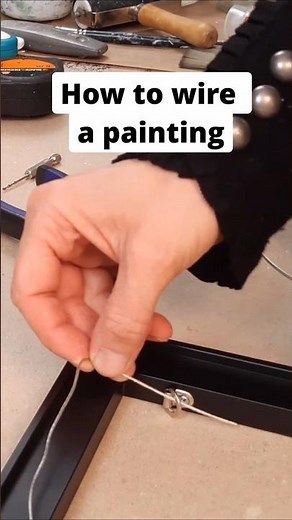 D Ring Hangers: How to put wire on D Ring Picture Hangers