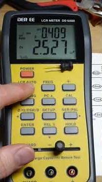 LCR Meter Measuring 10mH Inductor