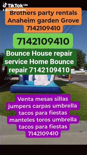 inflatable Bounce repair House service 7142109410