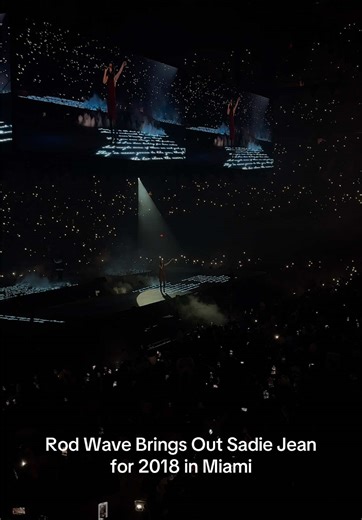 Rod Wave and Sadie Jean Shine at 2018 Miami Concert