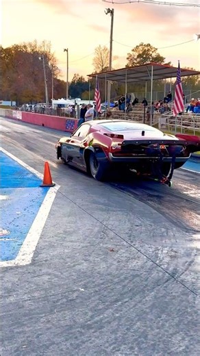 Nasty Procharged Mustang Pro Mod Runs A Low 4 Second Pass. #dragracing #motorsport #racing #mustang