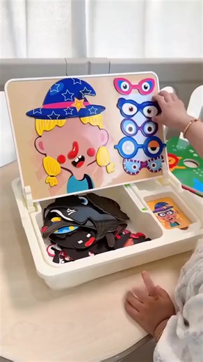 🚀 Unleash creativity anytime, anywhere! 🎨 Introducing Magnetic Dress-Up Puzzles – the ultimate portable toy that turns learning into playtime! 🧩👧👦 🌟 Double-sided magic: Mix and match outfits, faces and accessories freely – creating endless combinations for budding fashionistas! 🧠 🌟 Playful Learning: Every magnetic combination sparks creativity, refines fine motor skills, and boosts cognitive development. 🎒 Portable Wonder: Tucks neatly into a backpack, perfect for car journeys, flights,