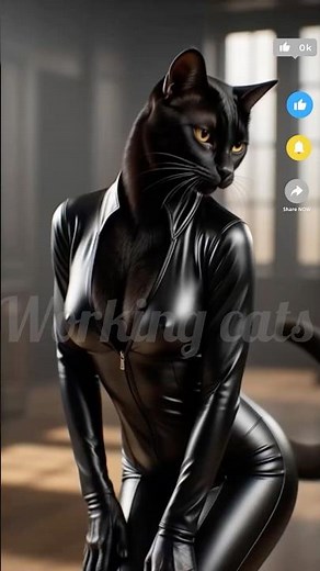 Black cat in modeling
