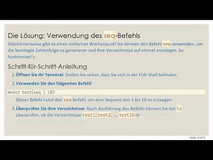 Mehrere Verzeichnisse in Fish Shell erstellen