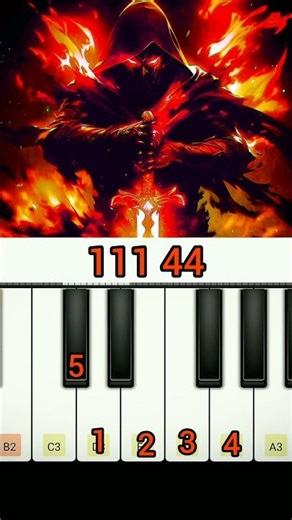 Montagem Coral(slowed) Easy Piano Tutorial #piano​ #shorts​ #pianotutorial​