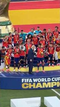 Trump Presents Spain World Cup Championship Trophy