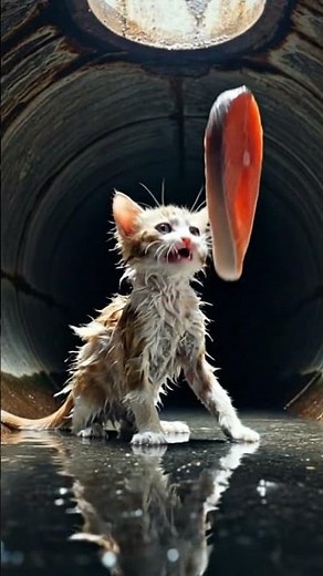 A Hero Labrador's Genius Plan to Save Trapped Kitten | #emotional #dog #kitten #shorts