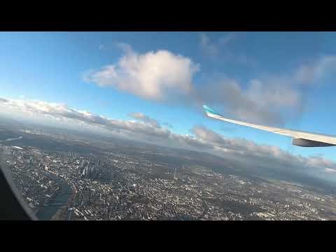 Discover Airlines A330-300 scenic pushback, taxi, takeoff from Frankfurt (FRA)
