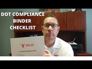 DOT Compliance Binder Checklist