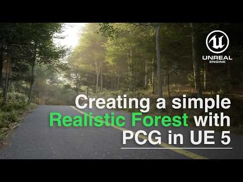 Create a simple Realistic Forest with PCG in Unreal Engine 5 - Part 1