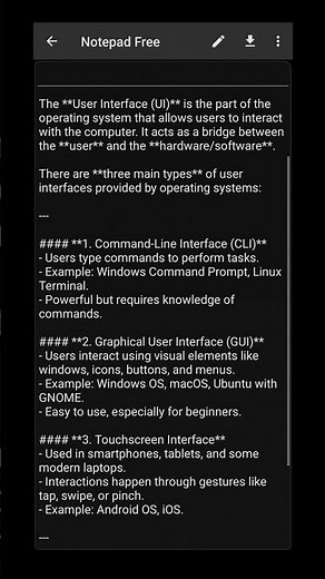 User Interface in Operating System | CLI, GUI, Touchscreen Explained with Examples
