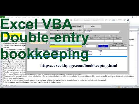 0Double entry bookkeeping with variable chart of accounts Here's how it works