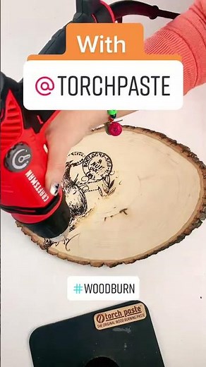 Easy to wood burn 🔥 with Torch Paste!