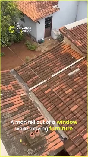 13K views · 162 reactions | A man fell out of a window while moving furniture, turning a simple task into a shocking accident that quickly drew attention online. 犯 #BreakingNews #ViralVideo #AccidentAlert #MovingFail #SafetyFirst #WindowFall #NewsUpdate #GlobalNews #TrendingNow #ShockingMoment #DailyNews #InstantViral #OnlineTrends #WorldNews #CaughtOnCamera #circularxmedia | CircularXmedia | Facebook