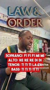 Law & Order Theme Song- Solfege Warm-Up