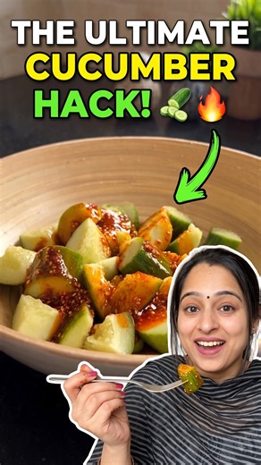 This Chilli Garlic Cucumber Salad Is Seriously Addictive! 🤯🥒 | Spicy Salad Recipe