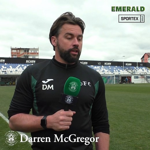 💬 "We're not coming over here with a 4-0 lead thinking, right, we need to sit in. No, we want to go and attack, we want to score goals.” Darren McGregor spoke to 𝗛𝗶𝗯𝘀 𝗧𝗩 ahead of our UEFA Youth League tie against FC 2 Korriku tomorrow 🎙️ | Hibernian Football Club