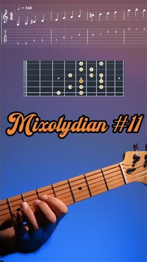 🔥🎸 Mixolydian ♯11 on Guitar | Bright Dominant Color
