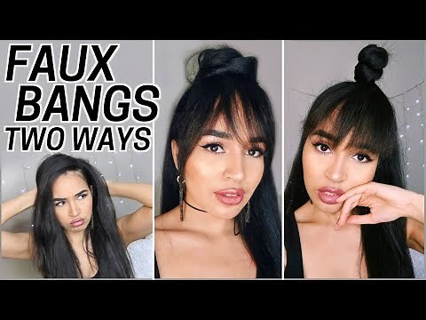 Two Ways to Make DIY Faux Bangs! - Easy Hair Tutorial by Lana Summer