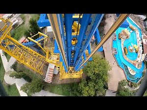 Onride: ‘Stunt fall’ 🎢 4K/POV 2025 - Parque Warner Madrid