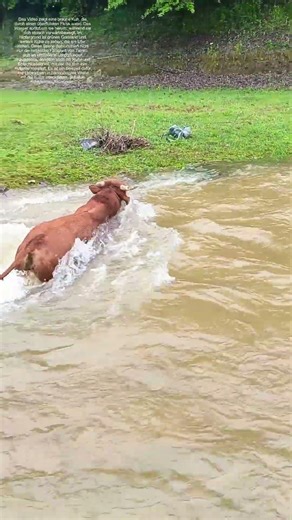 Flussüberquerung der Kuh: Wie Tiere die Natur meistern
