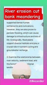 river erosion cut bank meandering