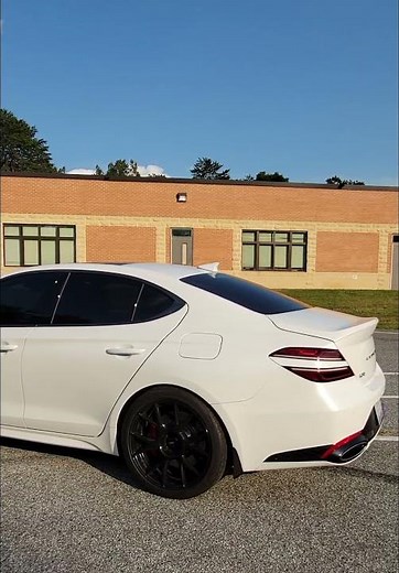 2022 Genesis G70 exhaust upgrade walk around