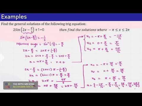 TR07-General Solutions of Trig Equations