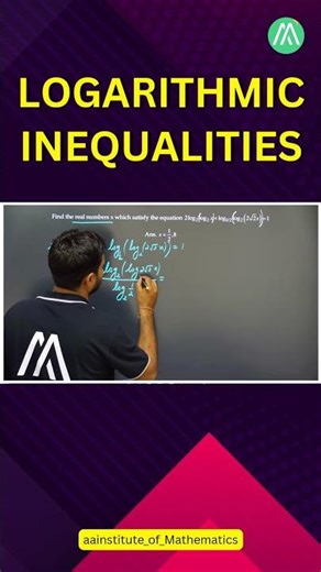 Logarithmic Equations | JEE Maths | Sunder Sir