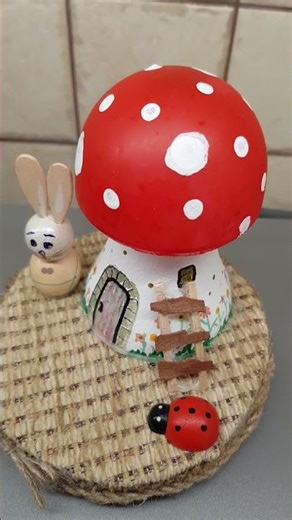 Χειροτεχνία μανιτάρι#χειροτεχνία #handmade