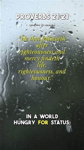 Proverbs 21:21 Pursuing Righteousness and Mercy