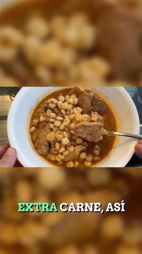 Pozole básico pero con el triple de carne #meatlovers #foodtok