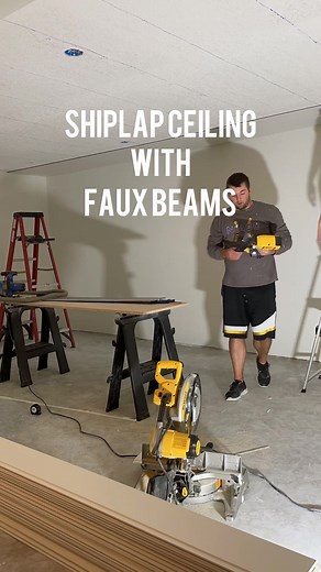 A simple ceiling upgrade that takes any room to the next level #diy #shiplap #ceiling
