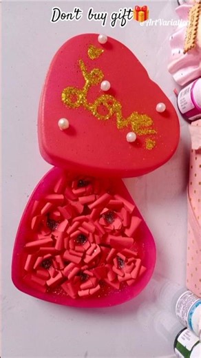 Easy DiY craft tutorial// how to make romantic gift 🎁#viral #shorts