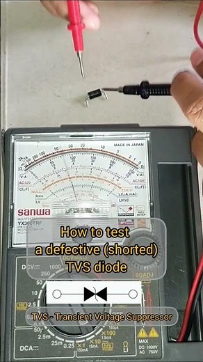 How to test a defective diode (tvs) #shorts #shortvideo #testing #diode #howto #repair #trending