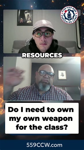 Do I need to own my own firearm before taking the CCW class?