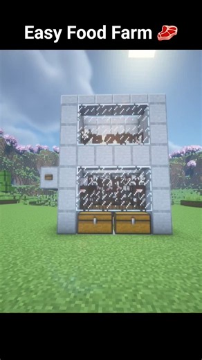 Unlimited Steak Farm 😳 | Minecraft #mctutorial #minecraftshorts #minecraftbuilding