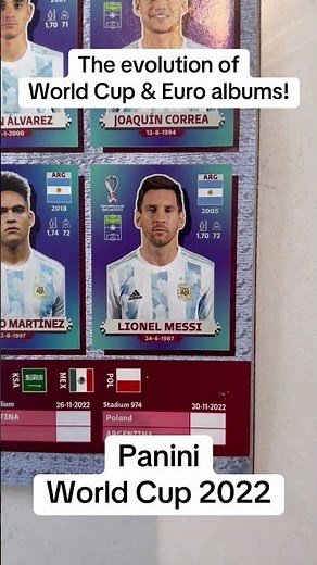The evolution of Topps Euro stickers and Panini World Cup sticker albums!