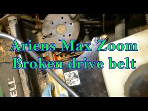 Drive belt broke, Ariens Max Zoom mower.