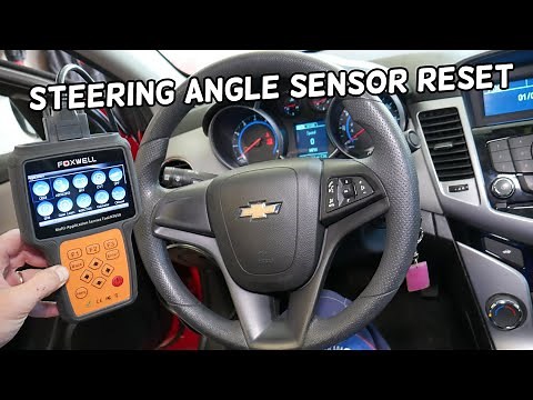 HOW TO RESET CALIBRATE STEERING ANGLE SENSOR ON CHEVROLET CRUZE, CHEVY CRUZE. TRACTION LIGHT ON