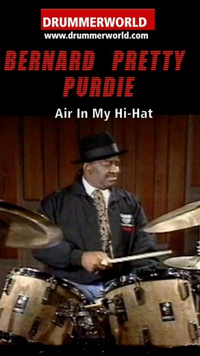 DRUMMERWORLD | Bernard "Pretty" Purdie: Air in my Hi-Hat - 16th Notes - S H O R T - from Bernard Purdie and his VHS Tape: Master Of Groove Drumming (out... | Instagram